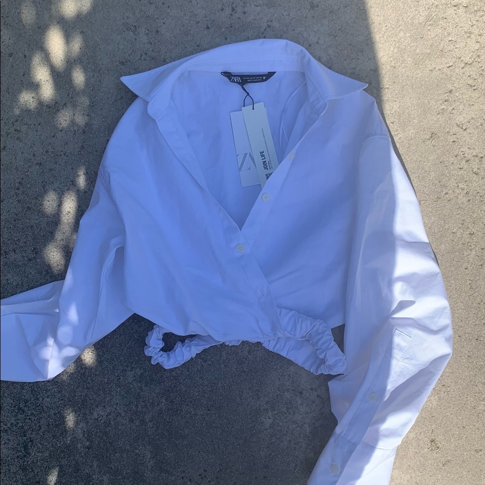 Zara crop long sleeve